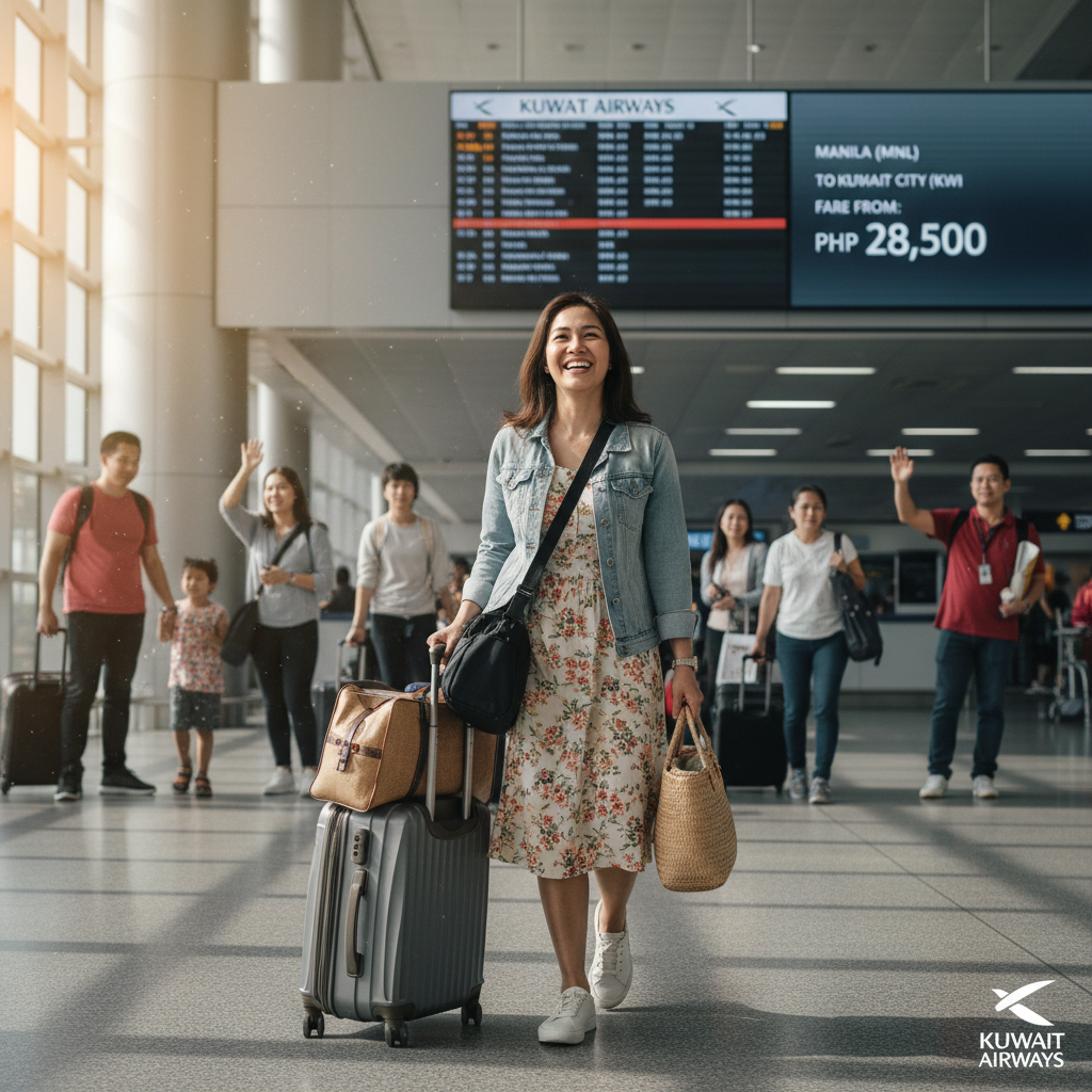 Kuwait Airways (KU) — Routes from Philippines, OFW Programs, Baggage | 2026