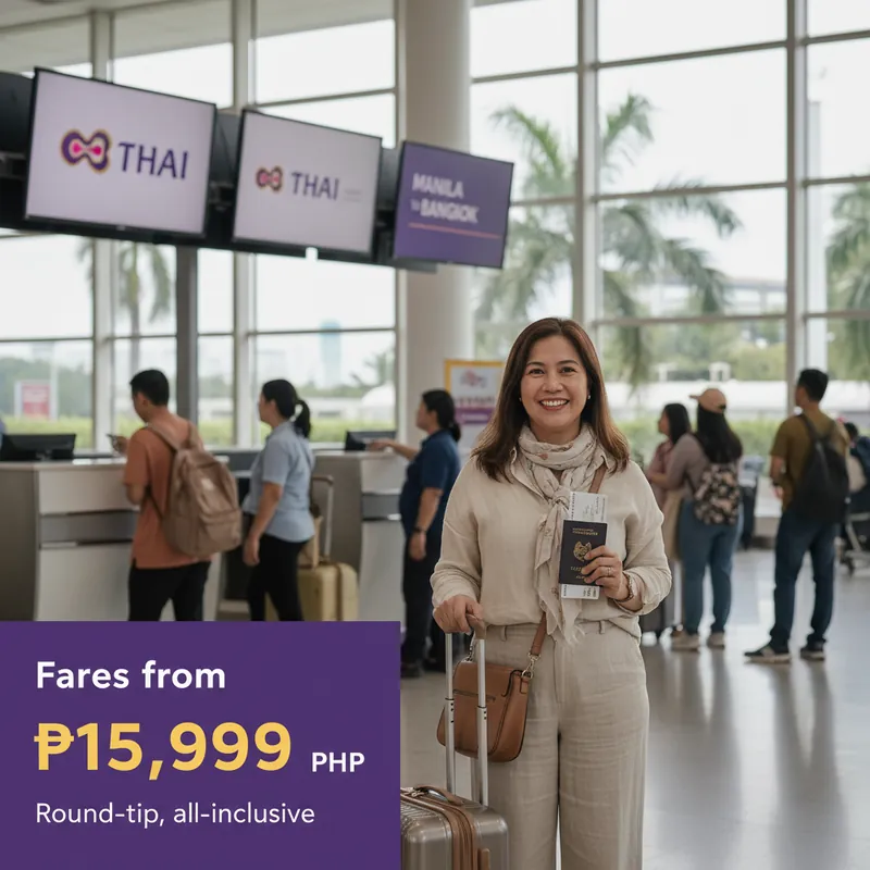 Thai Airways (TG) — Routes from Philippines, OFW Programs, Baggage