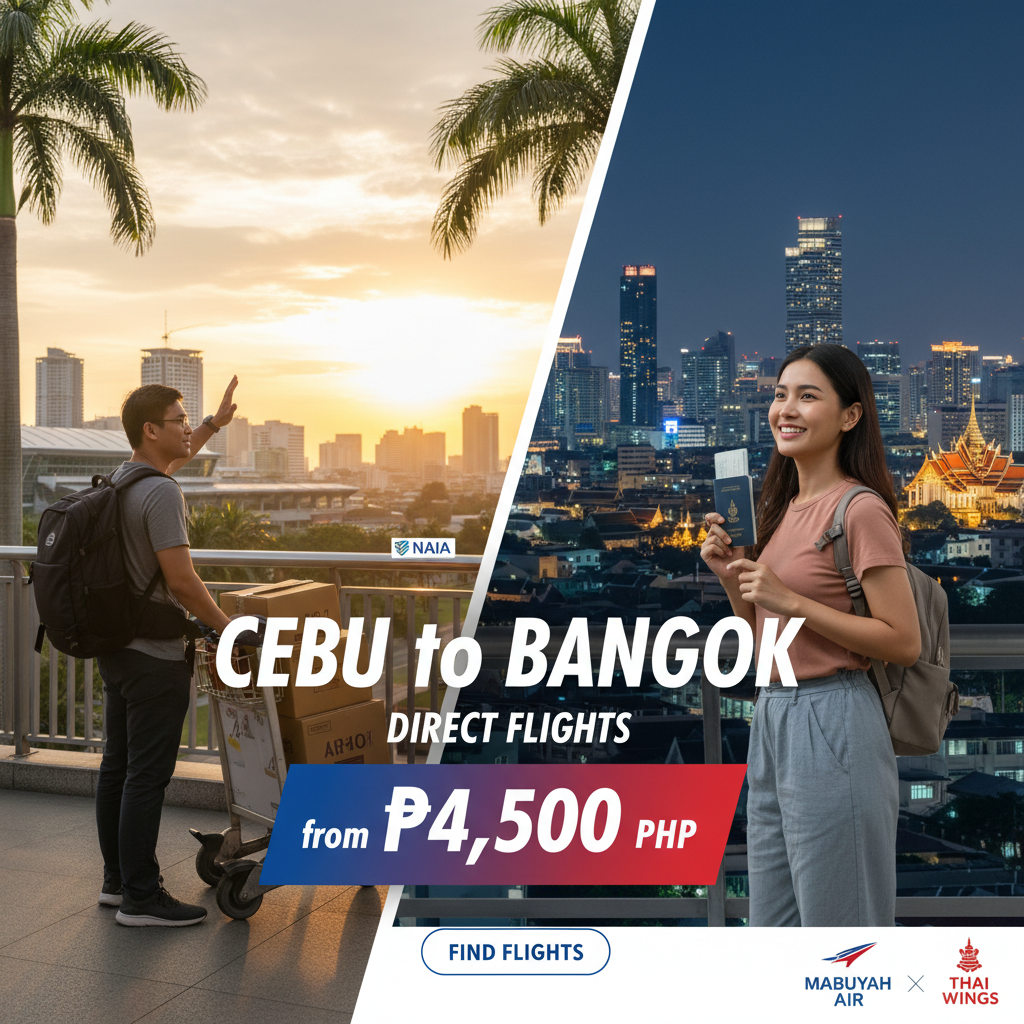 Cebu to Bangkok Flights — Schedule, Carriers, Best Time | 2026
