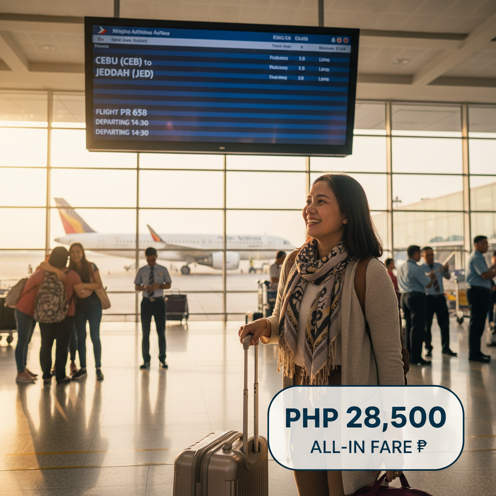 Cebu to Jeddah Flights — Schedule, Carriers, Fares | 2026