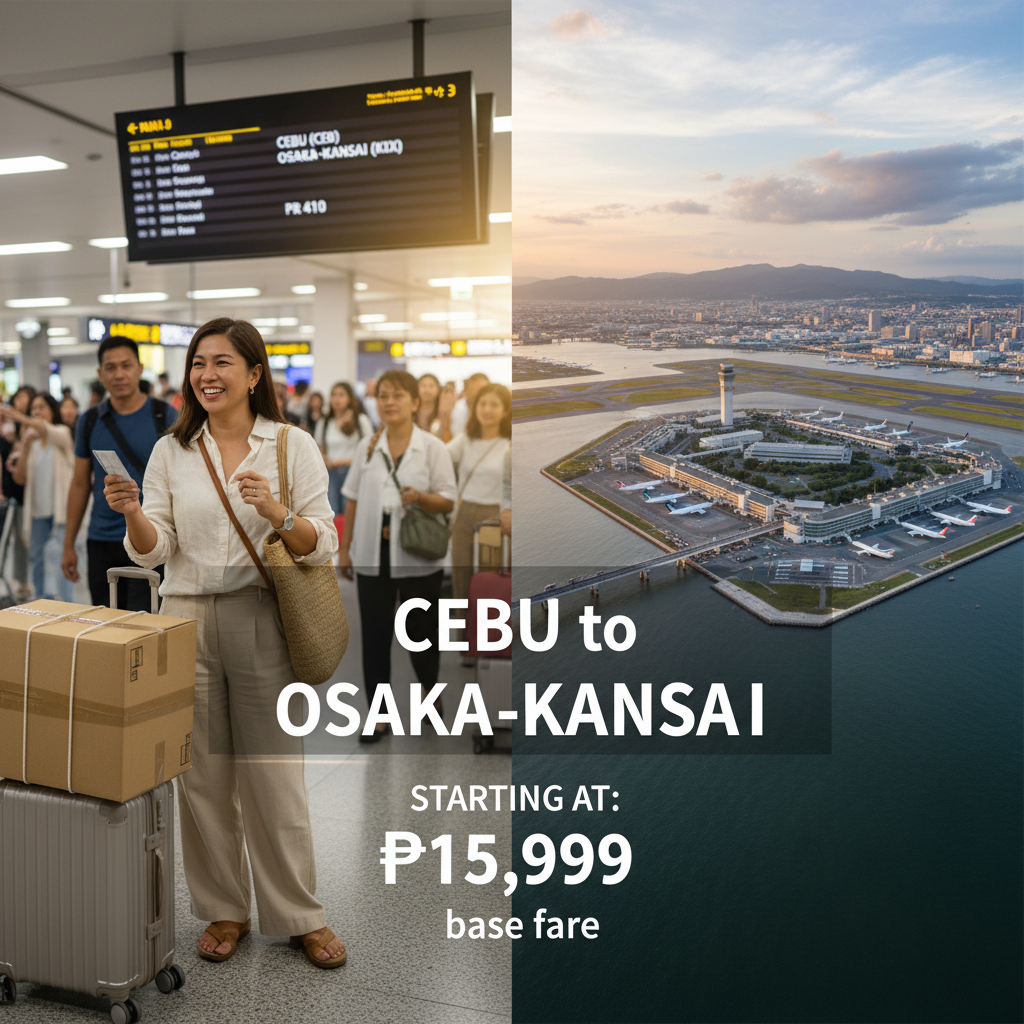 Cebu to Osaka Kansai Flights — Schedule, Carriers, Best Time | 2026