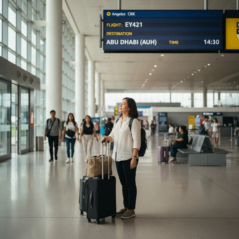 Flights from Clark (CRK) to Abu Dhabi (AUH) — PHP Fares & Schedules