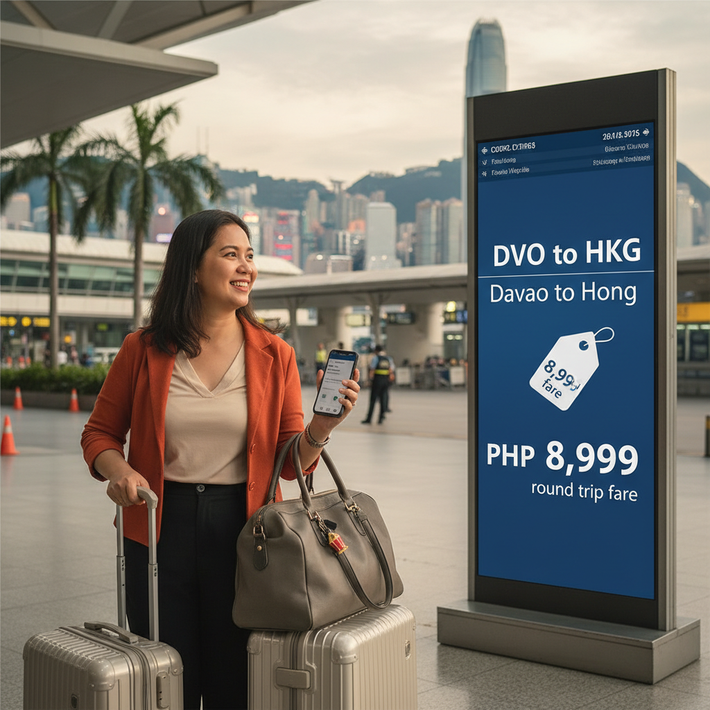 Davao to Hong Kong Flights — Connect via Manila or Cebu | 2026