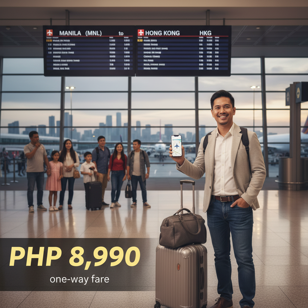 Flight from Manila to Hong Kong