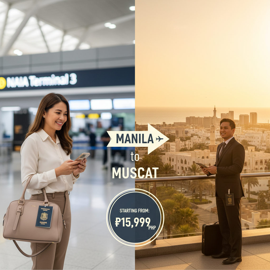 Manila to Muscat Flights — Schedule, Carriers, Fares | 2026