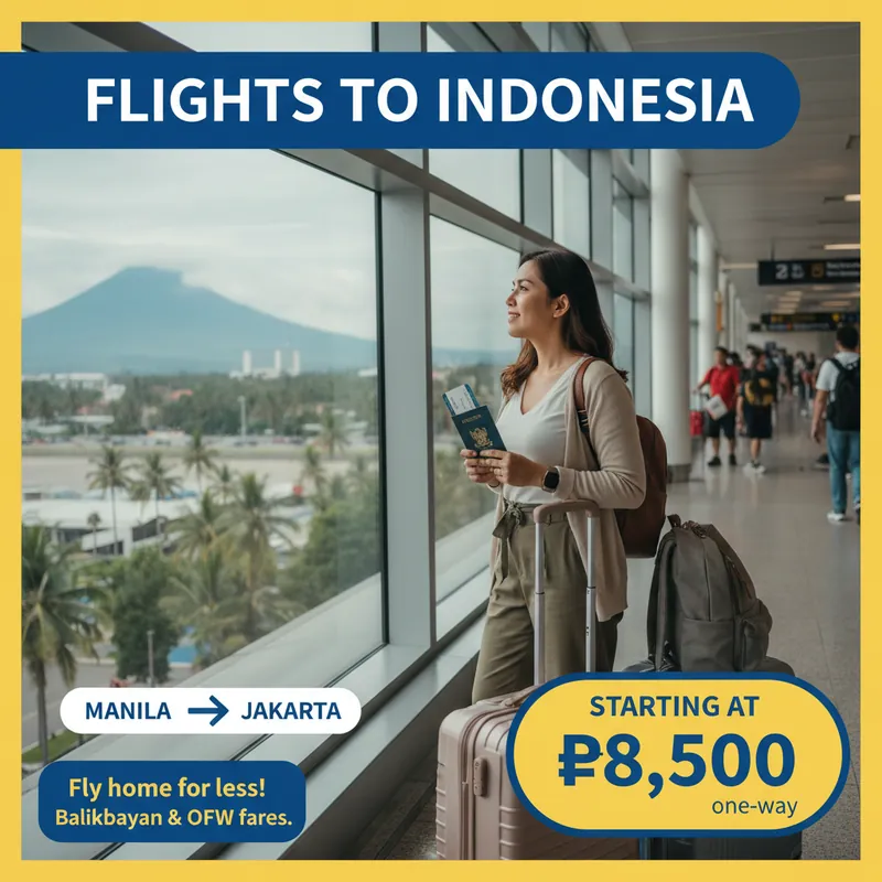 Flights from Philippines to Indonesia — Visa, Best Time, Routes
