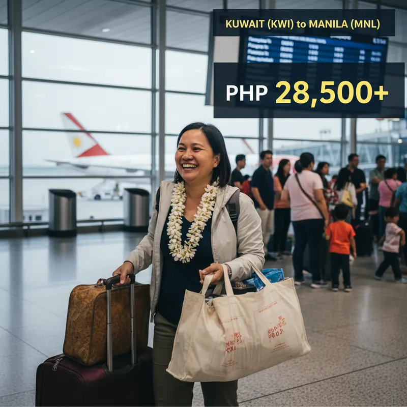 Kuwait to Manila Flights for OFW