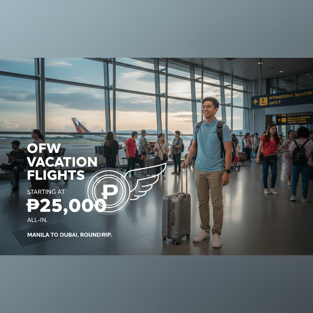 OFW Vacation Flight Cycle 2026: Eid, Hajj, Pasko, at Holy Week — Kailan Mag-Book?