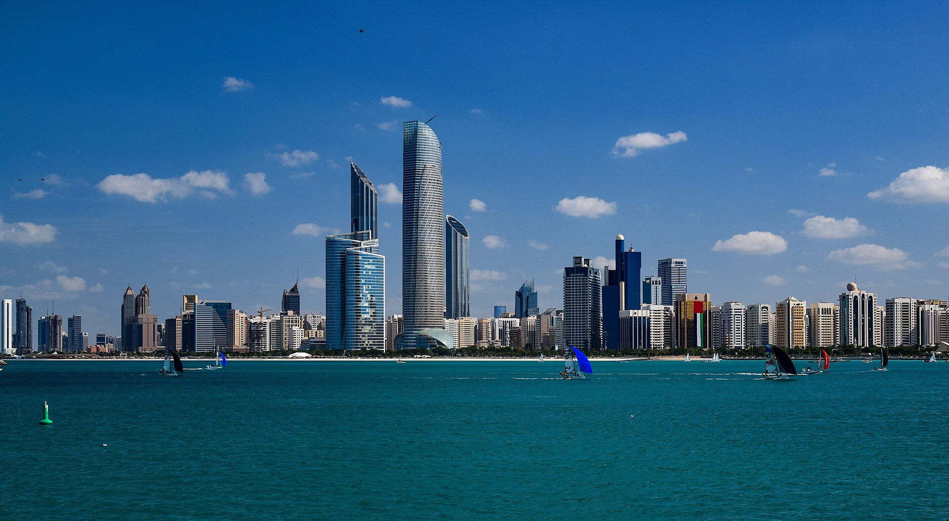 Abu Dhabi (AUH) — Filipino leisure outbound airport, photo via Wikimedia Commons (media-list scan)